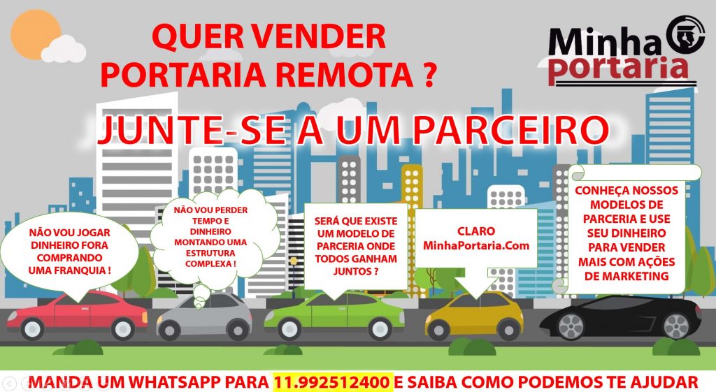 Divulgação para vender Portaria Remota.