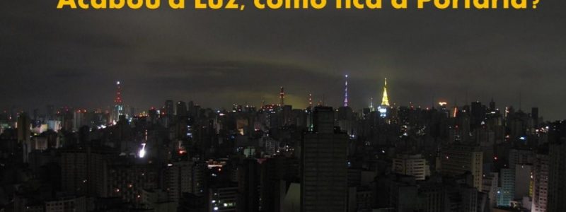 acabou a luz como fica a portaria remota